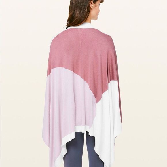 lululemon NWT Pale Multi Color Hatha Wrap Shawl One Size Retail $128 Sold Out - Picture 2 of 8